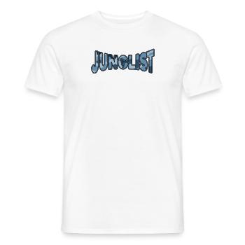 Junglist Blue Camo DNB Original Remix - Men's T-Shirt - white - Front - AI Model Male 178 dark (178cm)