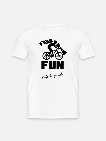 Fahrrad Fun Radfahrer Rad Sport Freizeit Geschenk - Männer T-Shirt - Weiß