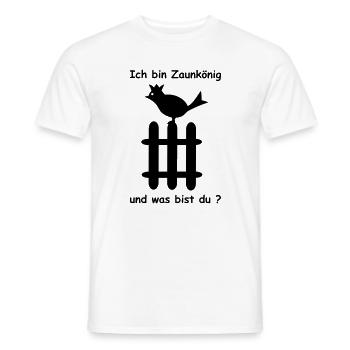 zaunkoenig vogel spruch - Männer T-Shirt - Weiß - Vorne - AI Model Male 178 dark (178cm)