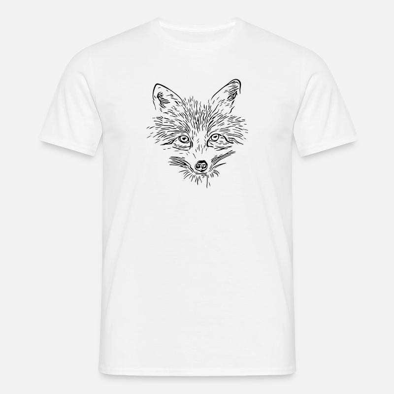 Fox Face - Fox Face - Men's T-Shirt - white