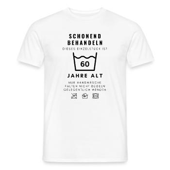 Lustiges Geschenk zum 60. Geburtstag Jahrgang 1966 - Männer T-Shirt - Weiß - Vorne - AI Model Male 178 dark (178cm)