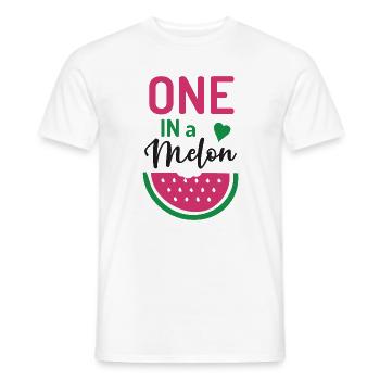 Eins in einer Melone - Männer T-Shirt - Weiß - Vorne - AI Model Male 178 dark (178cm)