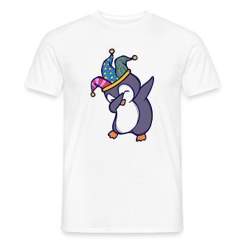 Lustig Vogel Süß Pinguin Zoo Tier - Männer T-Shirt - Weiß - Vorne - AI Model Male 178 dark (178cm)