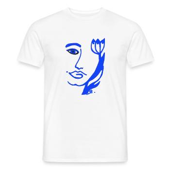 EC Tulips I Holiday I Holland I Woman I Flowers - Men's T-Shirt - white - Front - AI Model Male 178 dark (178cm)