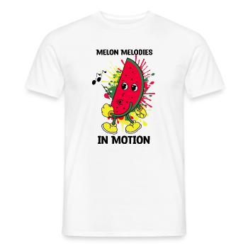 Pfeifende Melone - Männer T-Shirt - Weiß - Vorne - AI Model Male 178 dark (178cm)