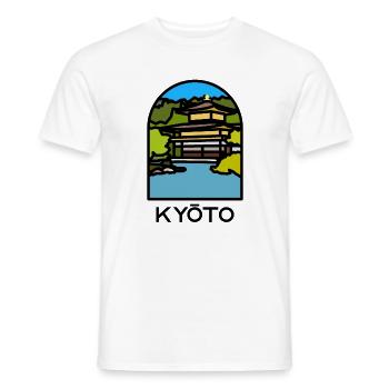 Kyoto - Kinkaku-ji - Men's T-Shirt - white - Front - AI Model Male 178 dark (178cm)