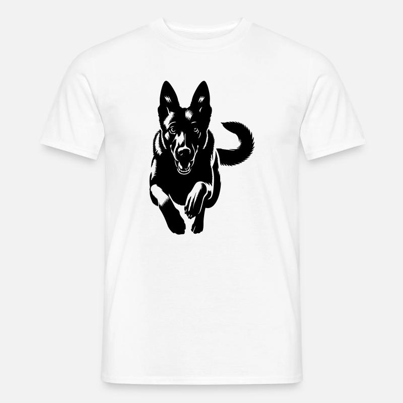 Malinois - Männer T-Shirt - Weiß
