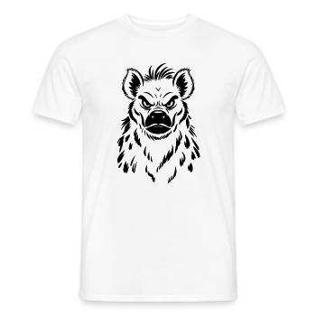Hyena - Men's T-Shirt - white - Front - AI Model Male 178 dark (178cm)