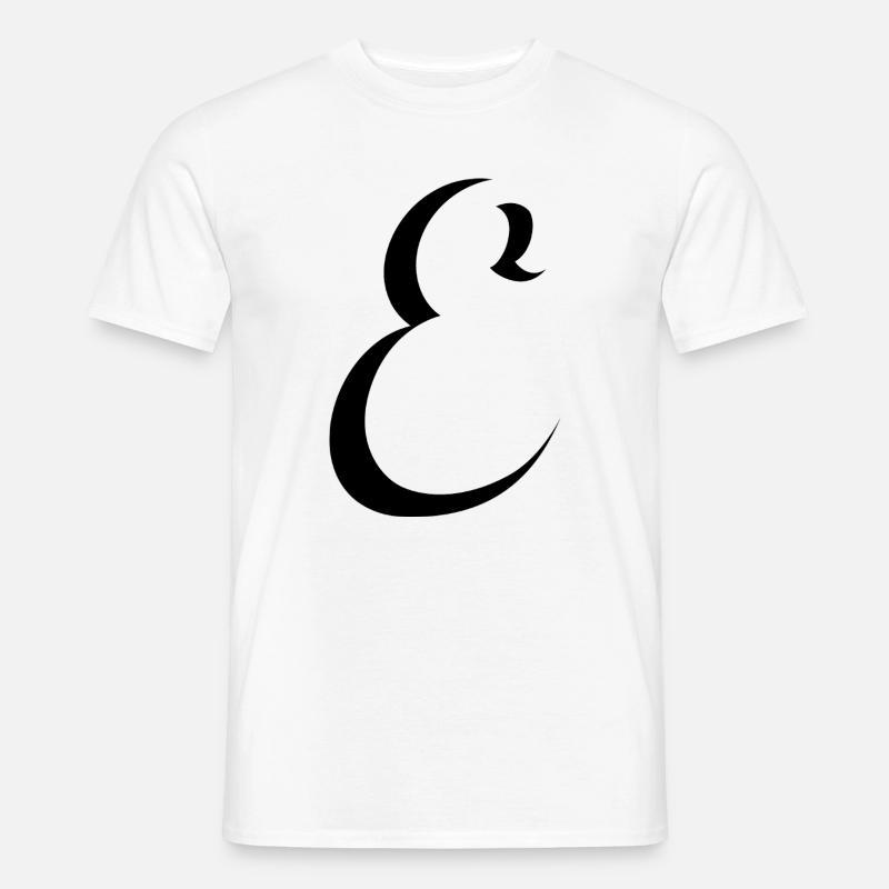 Letter E, Name, der Buchstabe E - Männer T-Shirt - Weiß
