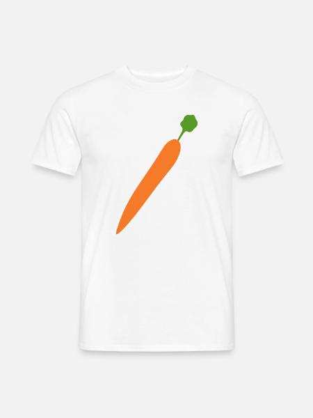 Lebendige Karottenillustration für Feinschmecker - Männer T-Shirt - Weiß