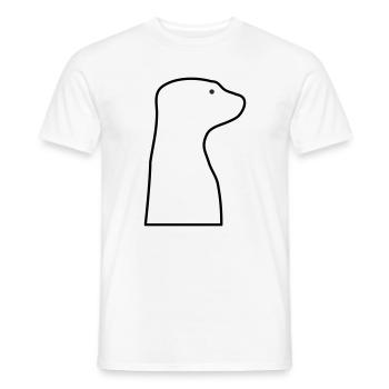 Suricate - T-shirt homme - blanc - Devant - AI Model Male 178 dark (178cm)