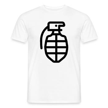 grenade - T-shirt homme - blanc - Devant - AI Model Male 178 dark (178cm)
