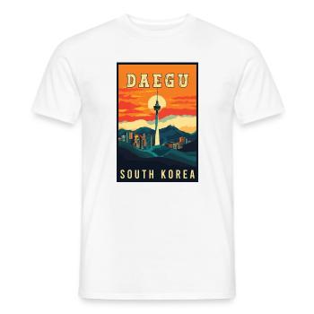 Erleben Sie lebendige Daegu in Südkorea - Männer T-Shirt - Weiß - Vorne - AI Model Male 178 dark (178cm)
