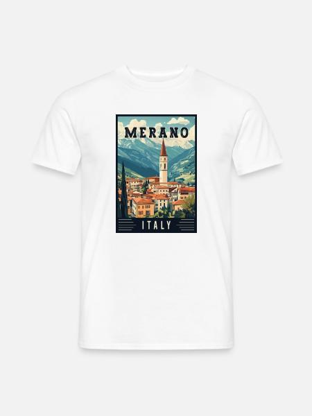 Experience Breathtaking Merano in Italy - Men's T-Shirt - white