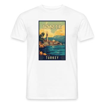 Explore Beauty of Izmir in Turkey - Men's T-Shirt - white - Front - AI Model Male 178 dark (178cm)