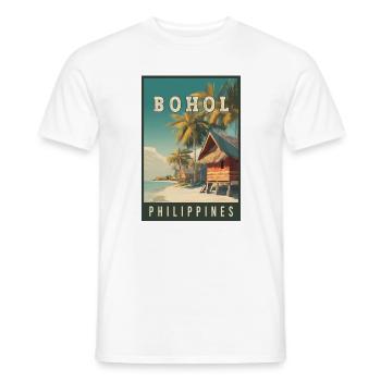 Explorez l’île tropicale de Bohol aux Philippines - T-shirt homme - blanc - Devant - AI Model Male 178 dark (178cm)
