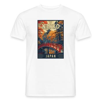 Discover Tranquility of Nikko in Japan - Men's T-Shirt - white - Front - AI Model Male 178 dark (178cm)