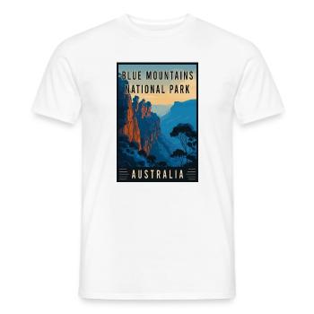 Erleben Sie den Blue Mountains Nationalpark in Austral - Männer T-Shirt - Weiß - Vorne - AI Model Male 178 dark (178cm)