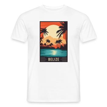 Erleben Sie das tropische Paradies von Belize - Männer T-Shirt - Weiß - Vorne - AI Model Male 178 dark (178cm)