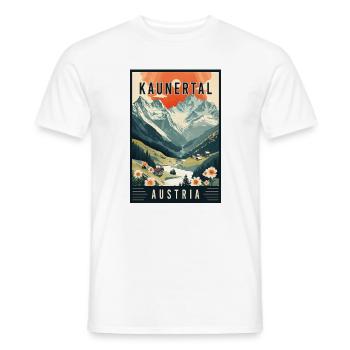 Experience Glacial Valley of Kaunertal in Austria - Men's T-Shirt - white - Front - AI Model Male 178 dark (178cm)