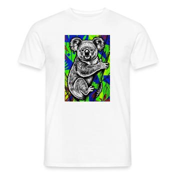 Koala - T-shirt homme - blanc - Devant - AI Model Male 178 dark (178cm)