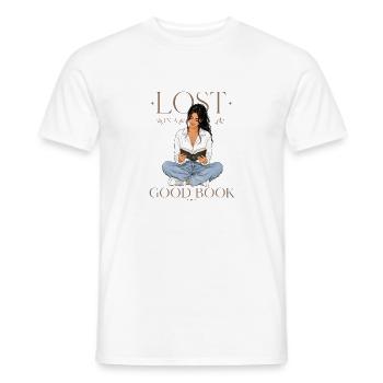 Livres Livres Amour de la lecture - T-shirt homme - blanc - Devant - AI Model Male 178 dark (178cm)