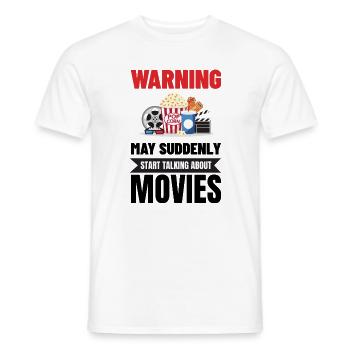 Lustiges Film-Geschenk für cinephilen Filmliebhaber - Männer T-Shirt - Weiß - Vorne - AI Model Male 178 dark (178cm)
