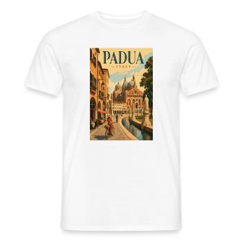 Erleben Sie die historische italienische Stadt Padua in Italien - Männer T-Shirt - Weiß - Vorne - AI Model Male 178 dark (178cm)