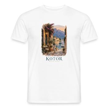 Rovinj Kroatien Küstencharme - Männer T-Shirt - Weiß - Vorne - AI Model Male 178 dark (178cm)
