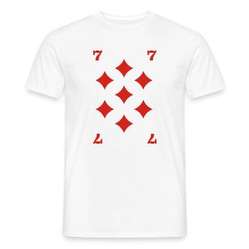 Vérifié Seven - T-shirt homme - blanc - Devant - AI Model Male 178 dark (178cm)