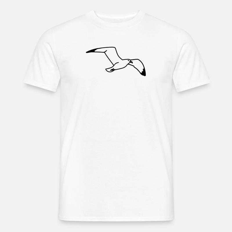 Möwe - Männer T-Shirt - Weiß