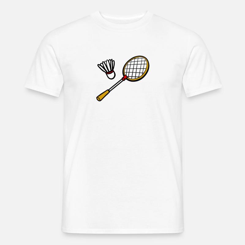 Badminton - Männer T-Shirt - Weiß