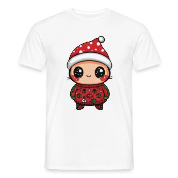 Marienkäfer Weihnachten - Männer T-Shirt - Weiß - Vorne - AI Model Male 178 dark (178cm)