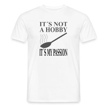 Cooking cook hobby wooden spoon - Men's T-Shirt - white - Front - AI Model Male 178 dark (178cm)