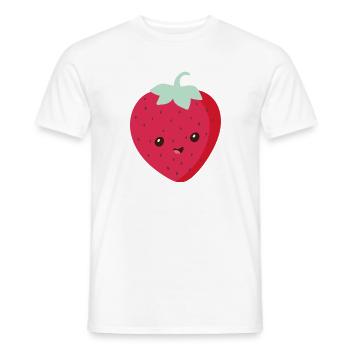 Fraise - T-shirt homme - blanc - Devant - AI Model Male 178 dark (178cm)