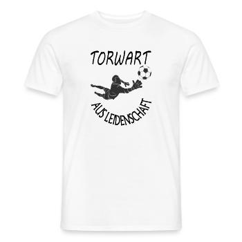Torwart Torhüter Fußballtorwart Fußball Geschenk - Männer T-Shirt - Weiß - Vorne - AI Model Male 178 dark (178cm)