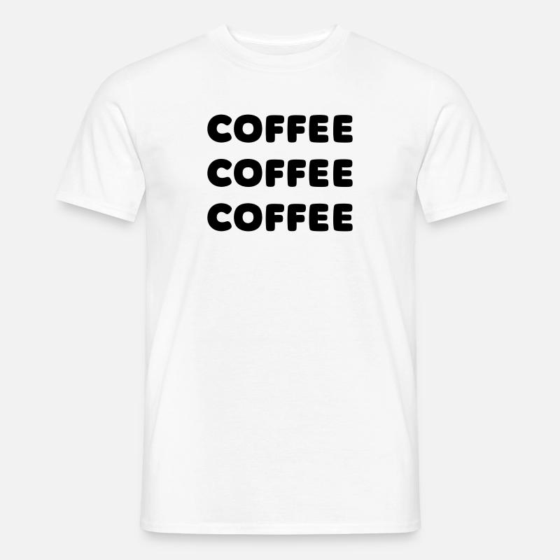 Coffee, Coffee Lover - Männer T-Shirt - Weiß