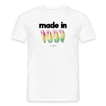made in 1997 limited edition - T-shirt homme - blanc - Devant - AI Model Male 178 dark (178cm)