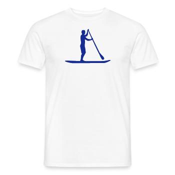 Stand up paddling - T-shirt homme - blanc - Devant - AI Model Male 178 dark (178cm)