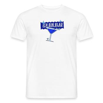 Ich bin Blau - Männer T-Shirt - Weiß - Vorne - AI Model Male 178 dark (178cm)