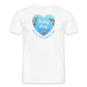 Baby Boy - Männer T-Shirt - Weiß - Vorne - AI Model Male 178 dark (178cm)