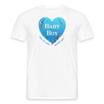 baby boy - Männer T-Shirt - Weiß - Vorne - AI Model Male 178 dark (178cm)