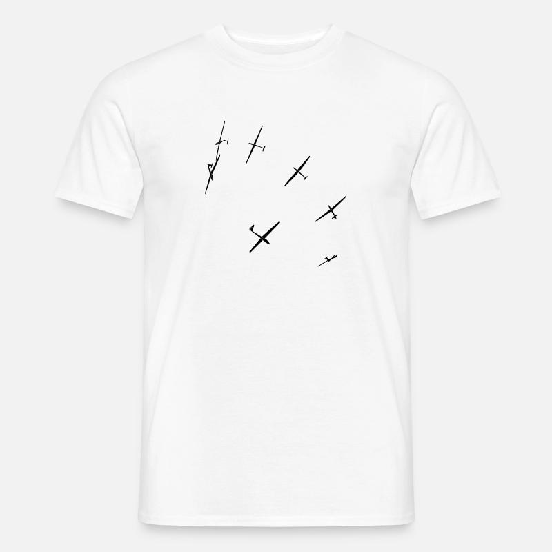looping glider glider glider glider - Men’s T-shirt - white