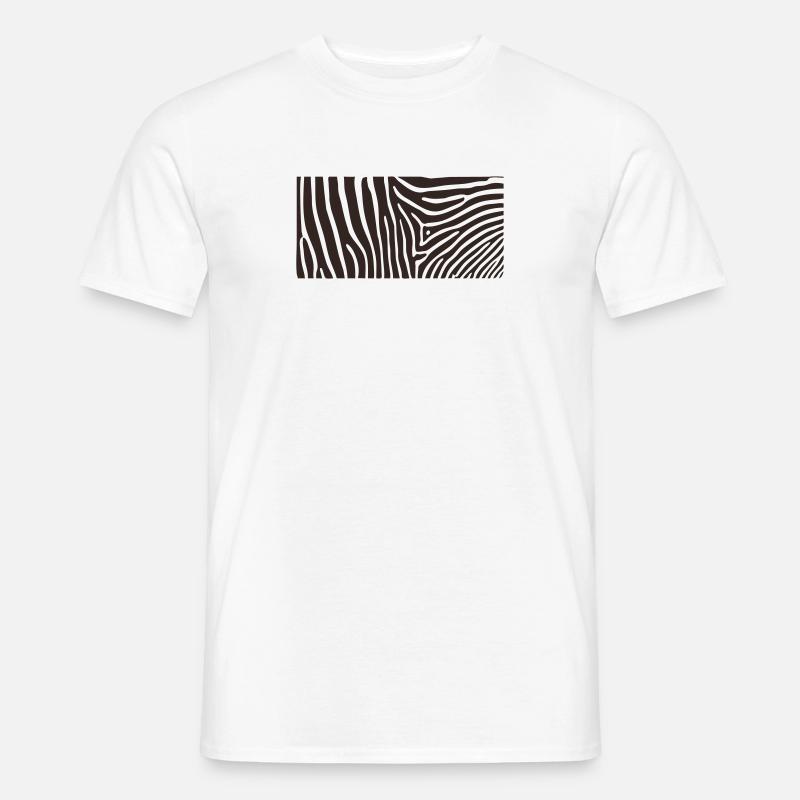 zebra - Männer T-Shirt - Weiß