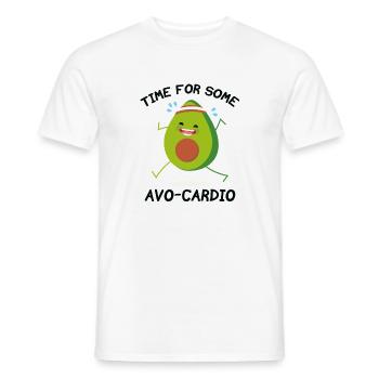 Time For Some Avo-Cardio - Men's T-Shirt - white - Front - AI Model Male 178 dark (178cm)