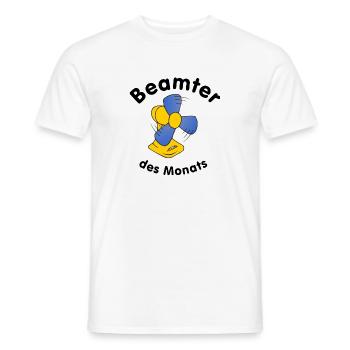 Beamter des Monats - Männer T-Shirt - Weiß - Vorne - AI Model Male 178 dark (178cm)