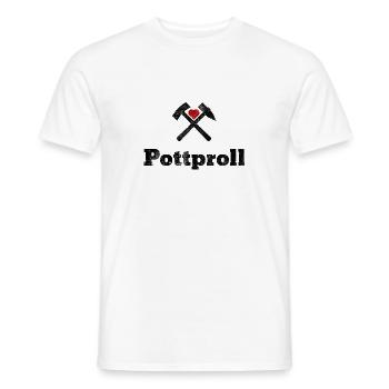 Pottproll Ruhrgebiet - Männer T-Shirt - Weiß - Vorne - AI Model Male 178 dark (178cm)