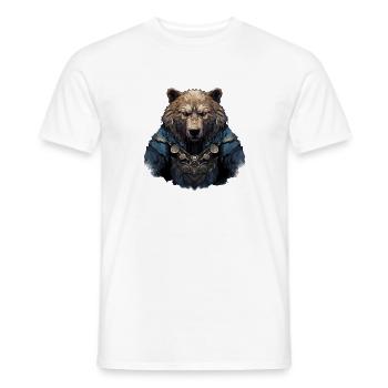 Vikings Bear - T-shirt homme - blanc - Devant - AI Model Male 178 dark (178cm)