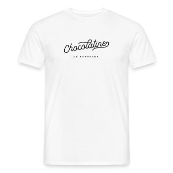 La chocolatine de Bordeaux - Men's T-Shirt - white - Front - AI Model Male 178 dark (178cm)