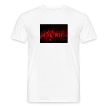 EXPIREDEMPIRE_RED - Männer T-Shirt - Weiß - Vorne - AI Model Male 178 dark (178cm)